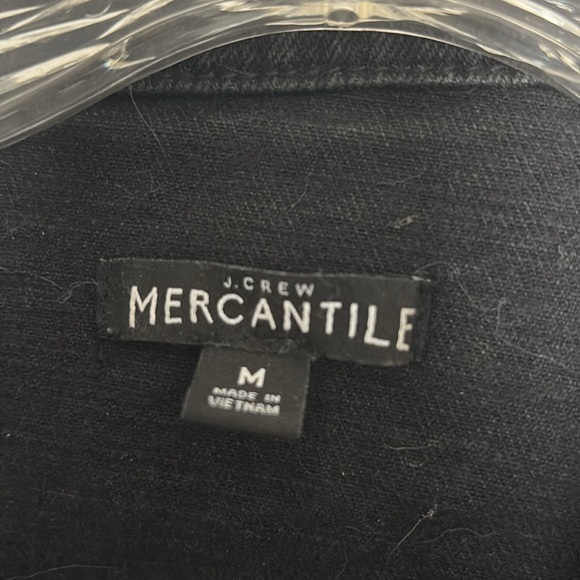 J Crew Mercantile Black Denim Jacket Size Medium - Picture 3 of 3